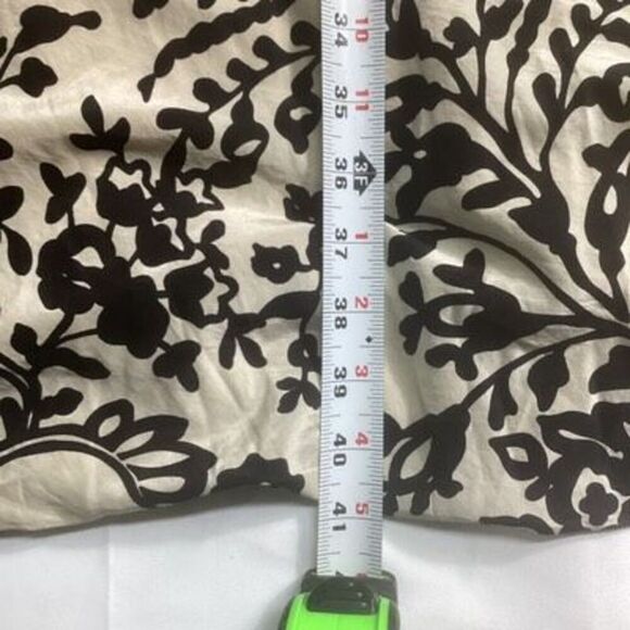 Jones New York Collection Fit Flare Dress Black Crème Sz 12 Sleeveless - Picture 10 of 10